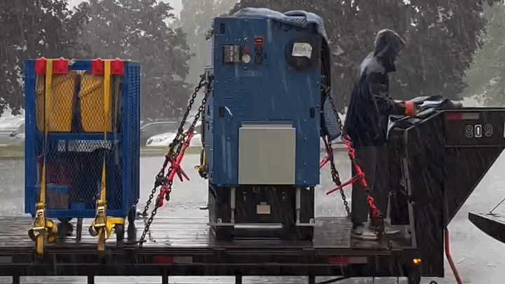 A Raise Robotics robot at work on a construction site